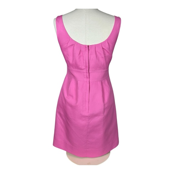 J. Crew Pink Cotton Dress Sleeveless Scoop Neck - Picture 3 of 16